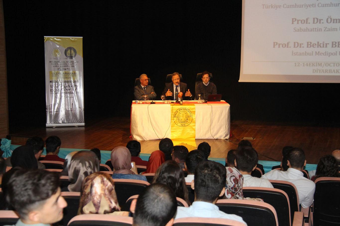 Diyarbakır’da "Uluslararası Ekonomi, Siyaset ve Yönetim Sempozyumu" düzenlendi